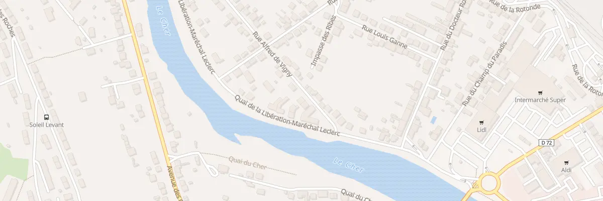 Plan du 7 Rue Alfred de Vigny à Montluçon