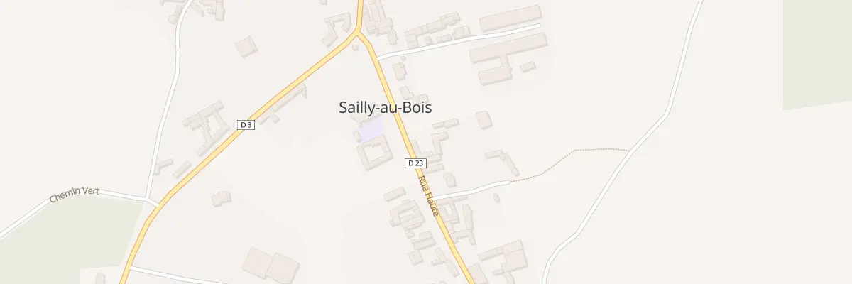 Plan du 13 Rue Haute à Sailly-au-Bois