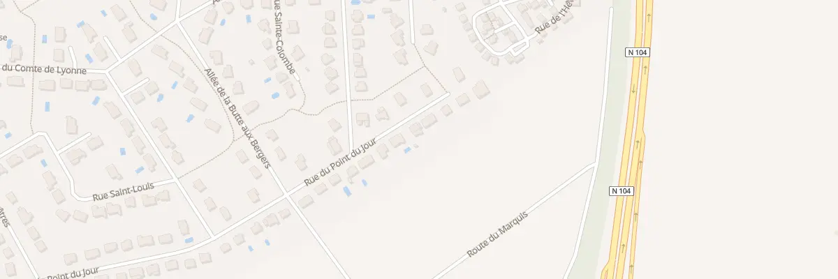 Plan du 68 Rue du Point du Jour à Servon