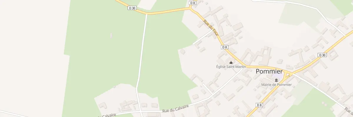 Plan du 9 Rue du Four à Pommier
