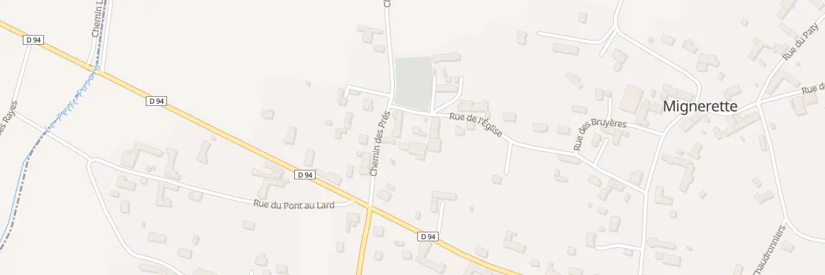 Plan du 13 Rue de l’Eglise à Mignerette