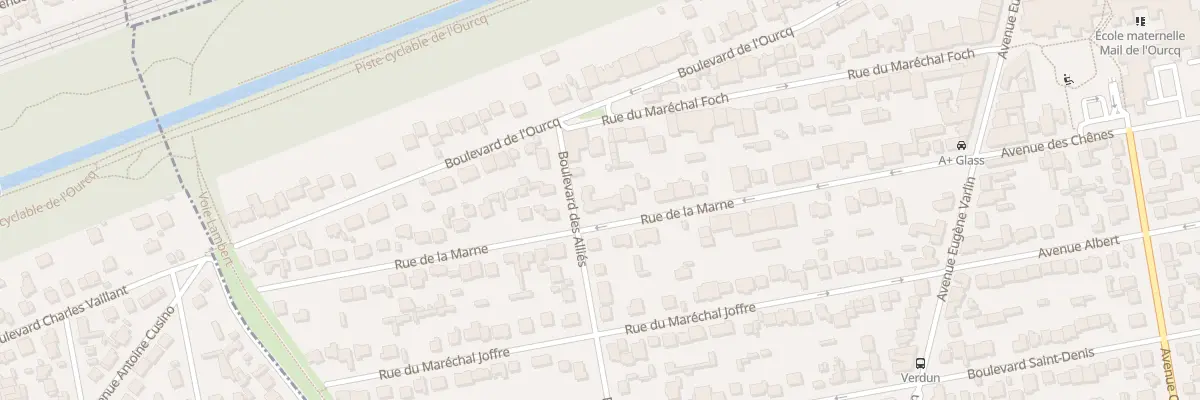Plan du 36 Rue de la Marne à Villeparisis