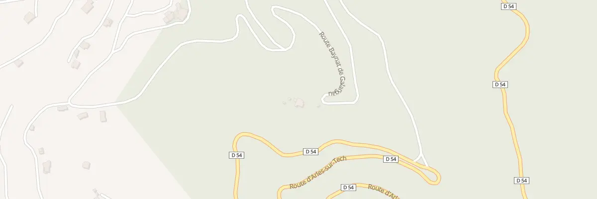 Plan du 781 Rte Baynat d’En Galangau à Montferrer