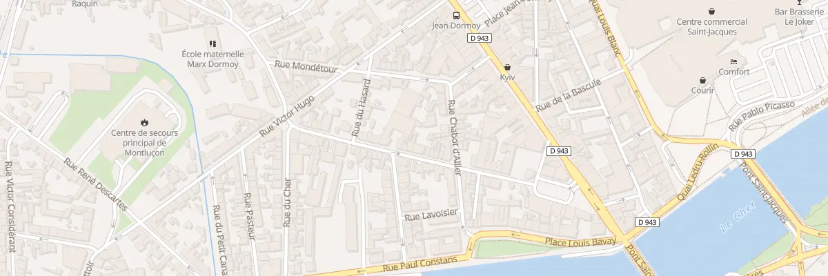 Plan du 34 Rue Denis Papin à Montluçon