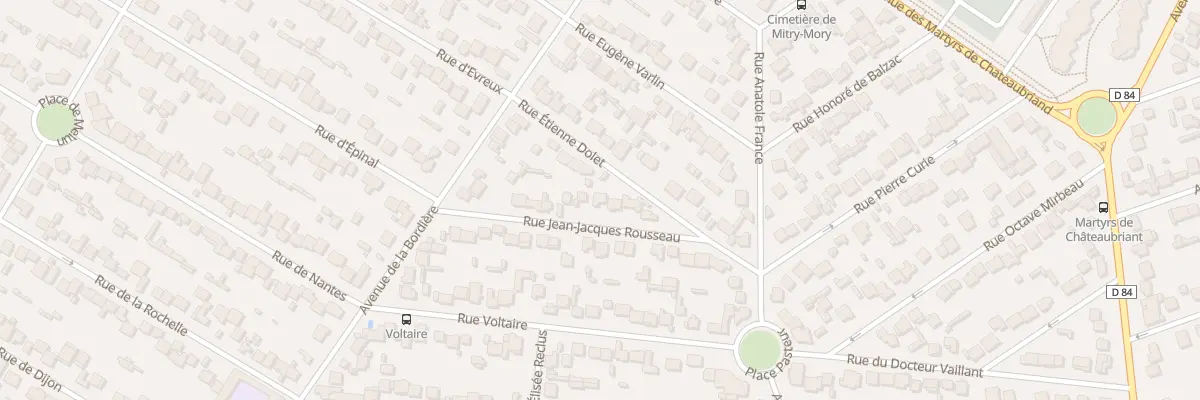 Plan du 8 Rue J Jacques Rousseau à Mitry-Mory