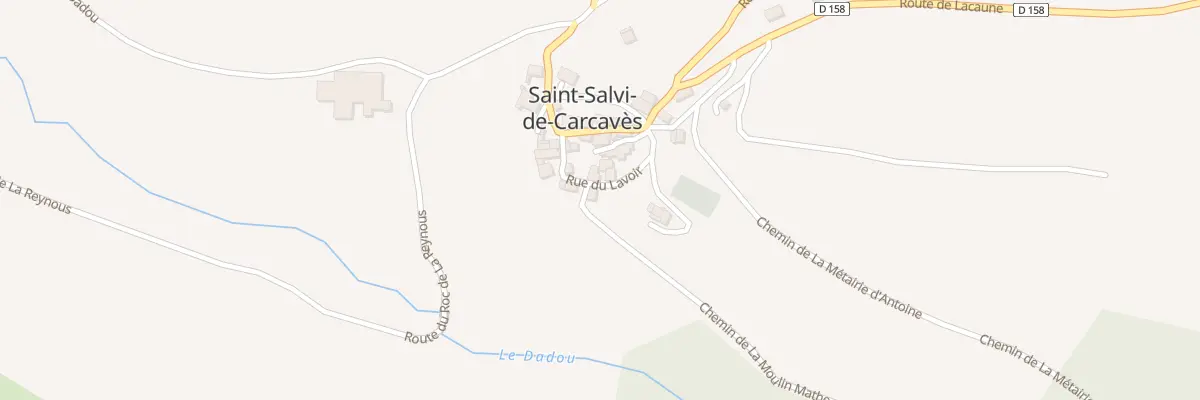 Plan du 12 Rue du Lavoir à Saint-Salvi-de-Carcavès