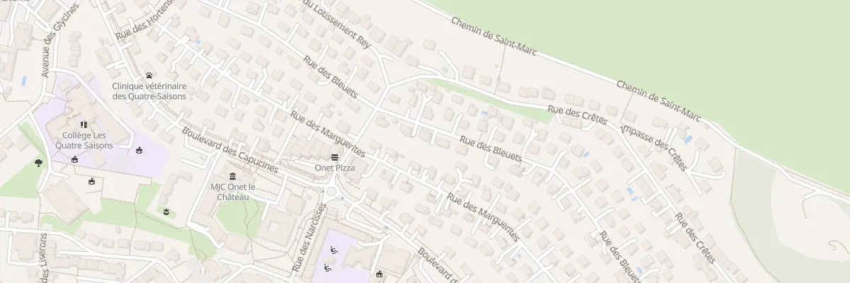 Plan du 30 Rue des Bleuets à Onet-le-Château