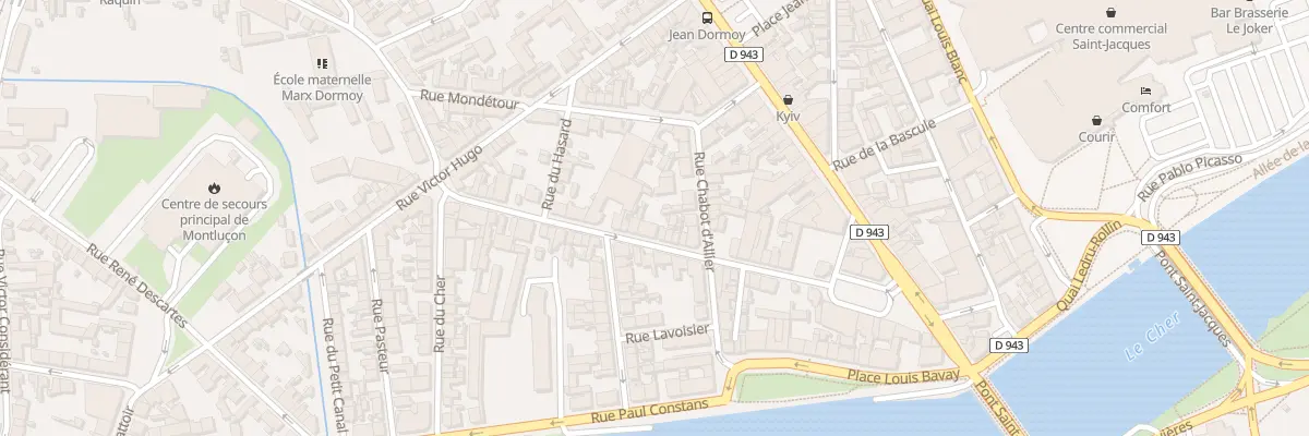 Plan du 30 Rue Denis Papin à Montluçon