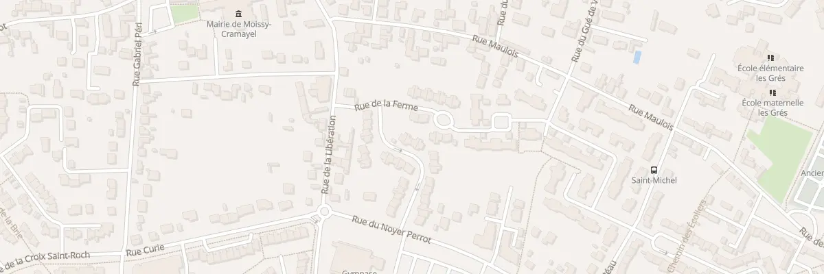 Plan du 72 Rue du Gymnase à Moissy-Cramayel