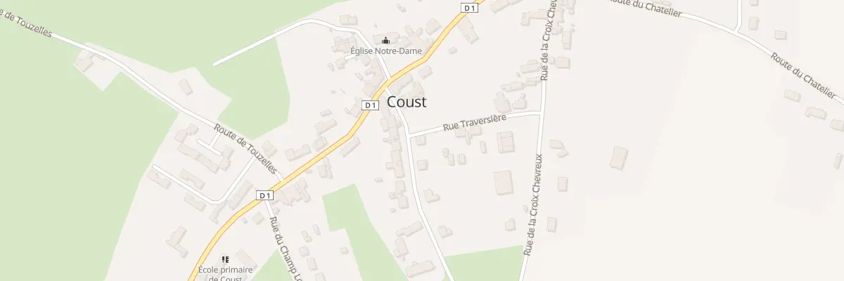 Plan du 3 Rue Traversiere à Coust