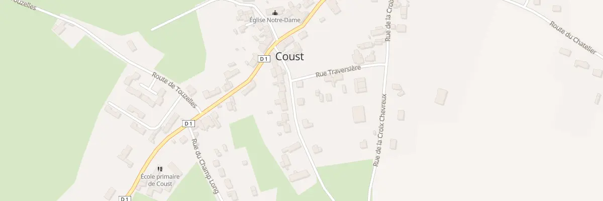 Plan du 5 Rte de Changy à Coust