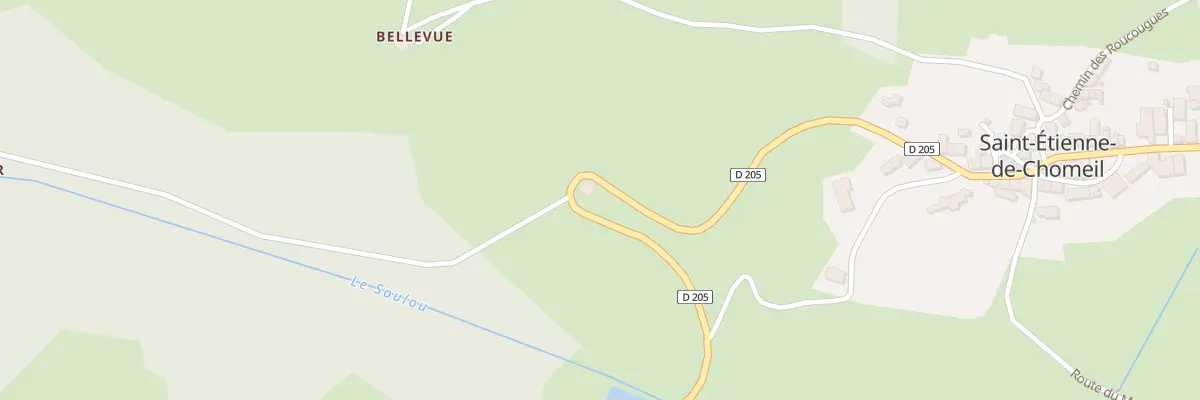 Plan du 1 Costes Rigales à Saint-Étienne-de-Chomeil