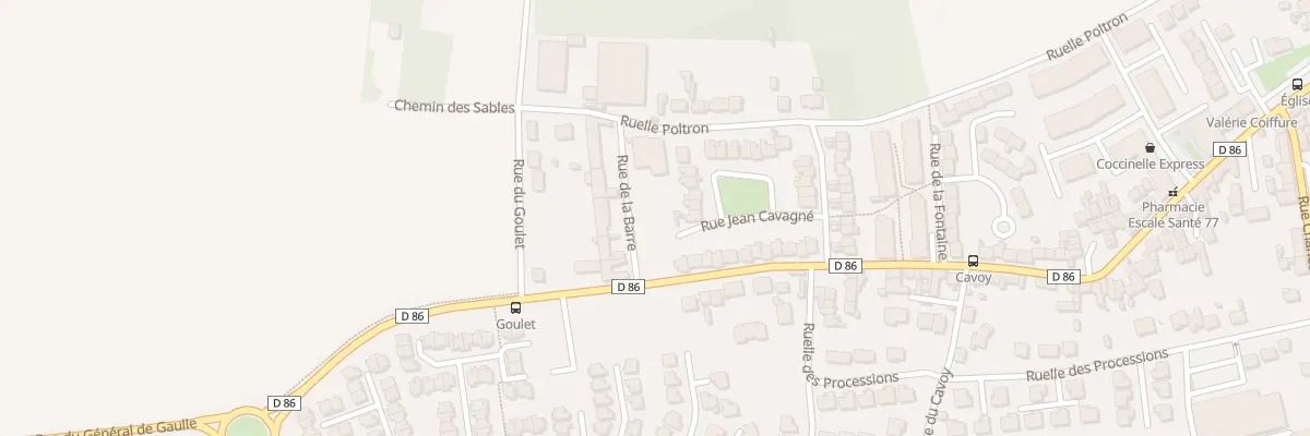Plan du 10 Rue de la Barre à Courtry