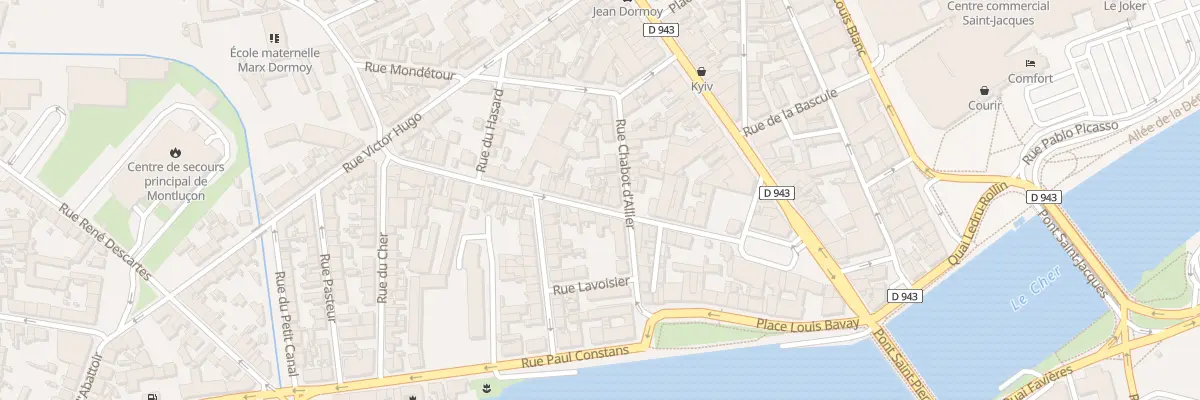 Plan du 24 Rue Denis Papin à Montluçon