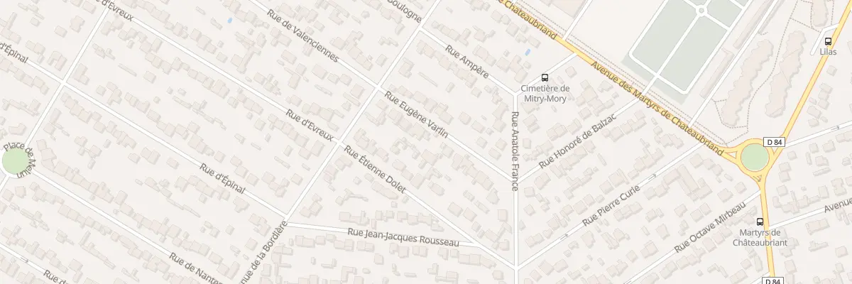 Plan du 17 Rue Eugène Varlin à Mitry-Mory