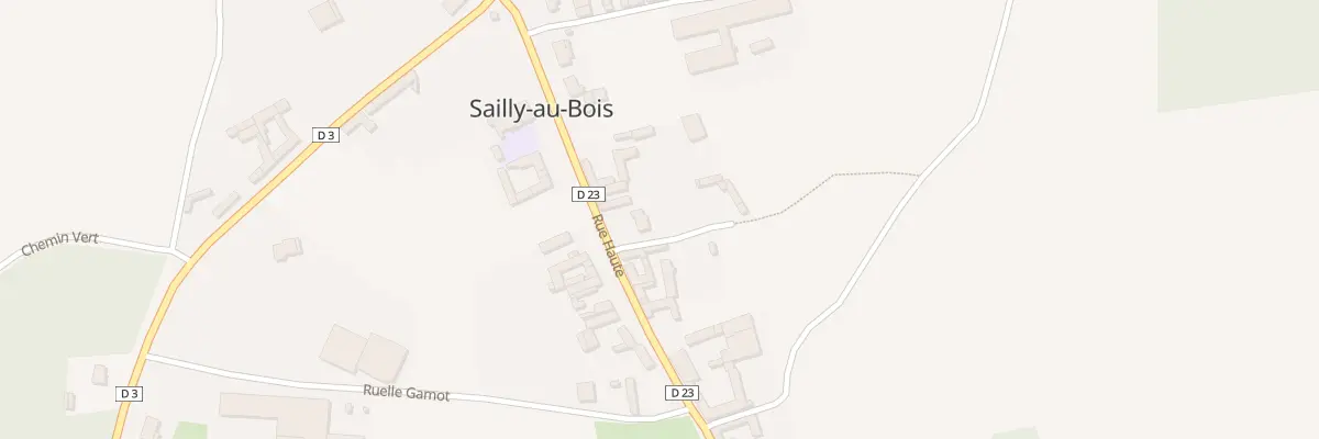 Plan du 15 Rue Haute à Sailly-au-Bois