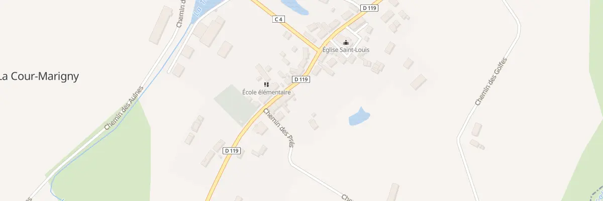Plan du 7 Rte de Montereau à La Cour-Marigny