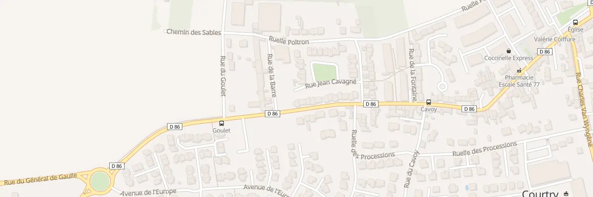 Plan du 118B Rue du Général de Gaulle à Courtry