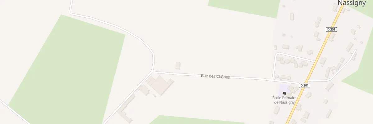 Plan du 2 Rue des Chênes à Nassigny