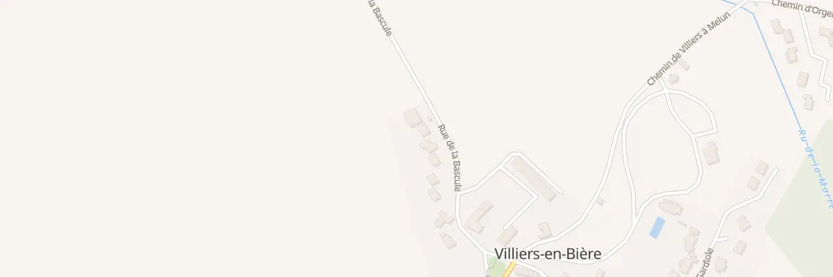 Plan du 9 Rue de la Bascule à Villiers-en-Bière