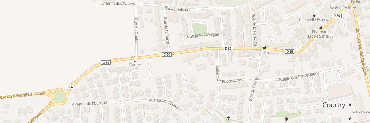 Plan du 117 Rue du Général de Gaulle à Courtry