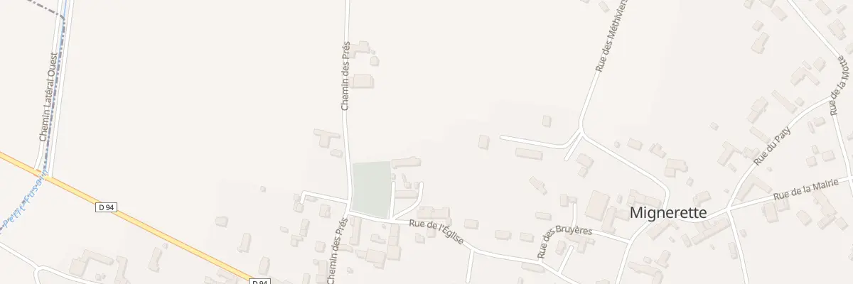 Plan du 1 Imp de l’Eglise à Mignerette