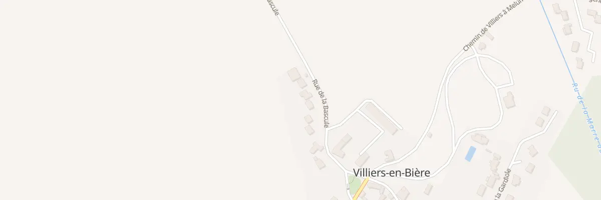 Plan du 7 Rue de la Bascule à Villiers-en-Bière