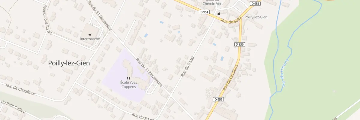 Plan du 16 Rue du Huit Mai à Poilly-lez-Gien