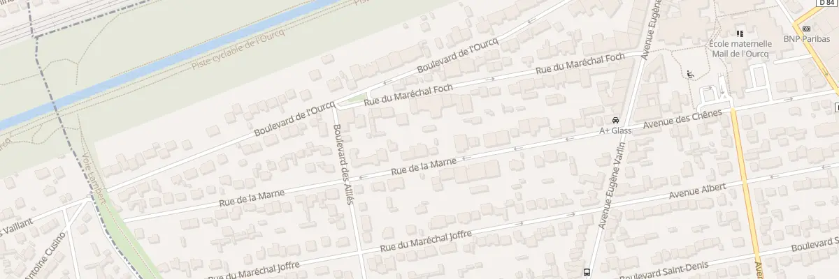Plan du 28 Rue de la Marne à Villeparisis