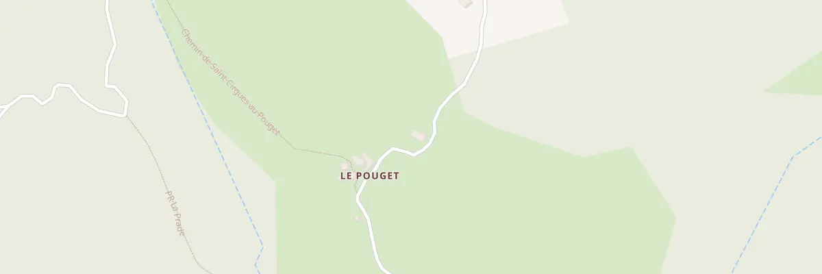 Plan du 6008 Le Pouget à Saint-Cirgues-de-Jordanne