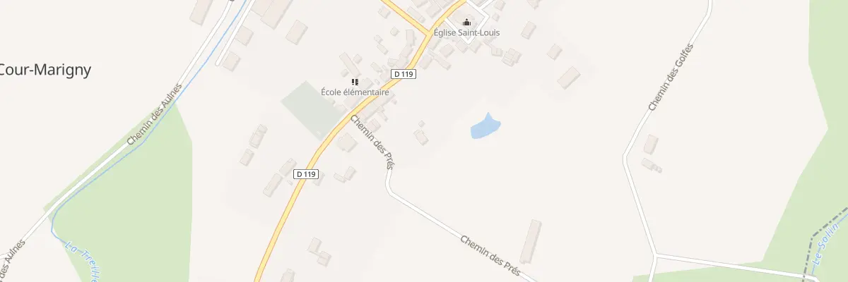 Plan du 5 Che des Pres à La Cour-Marigny