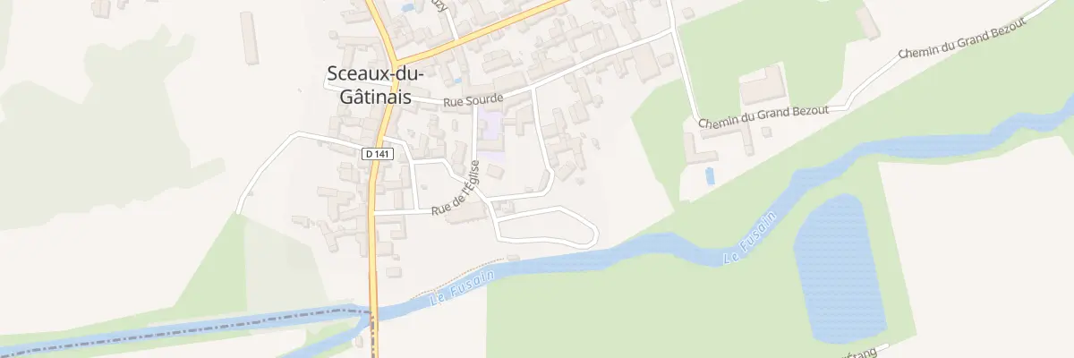 Plan du 6 Rue du Poirier de Sauge à Sceaux-du-Gâtinais