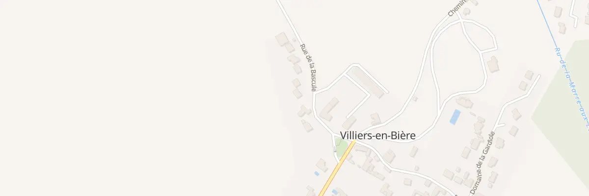 Plan du 1 Rue de la Bascule à Villiers-en-Bière