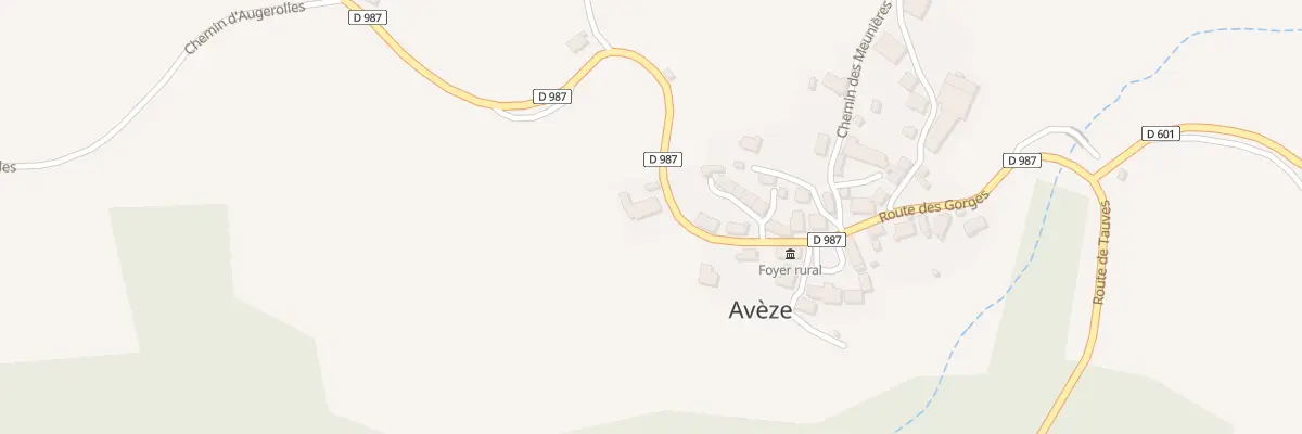 Plan du 5017 Aveze à Avèze