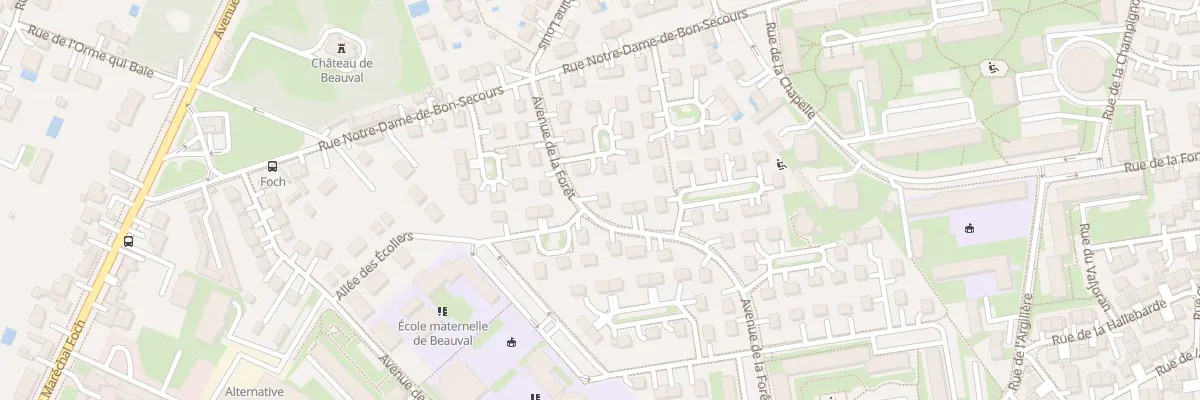 Plan du 24 Av de la Foret à Senlis