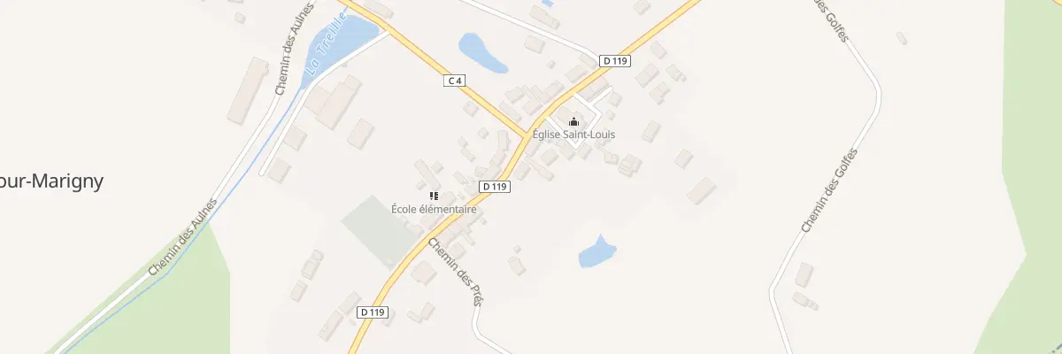 Plan du 3 Rte de Montereau à La Cour-Marigny