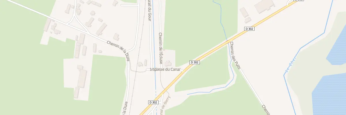 Plan du 2 Imp du Canal à Saint-Victor