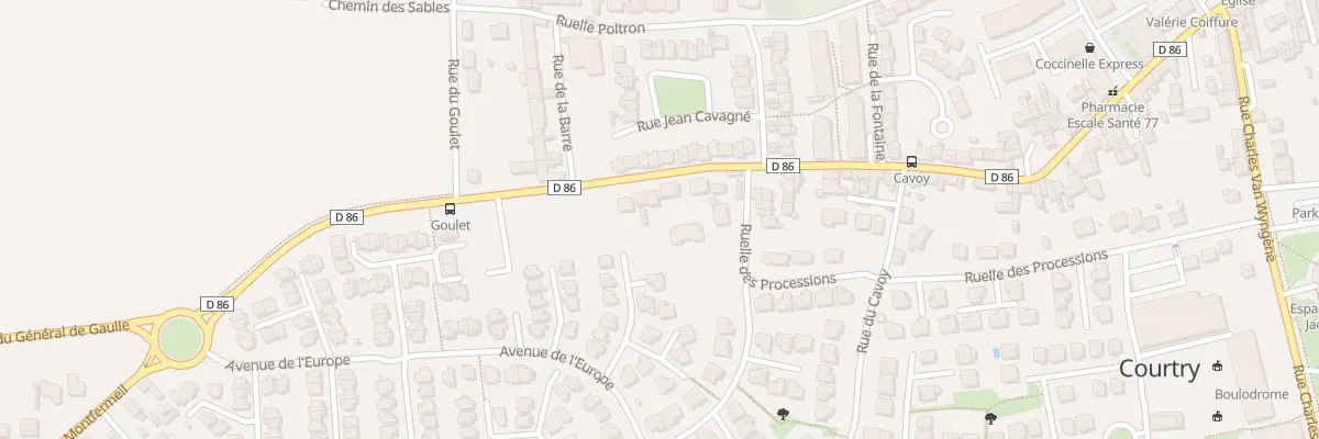 Plan du 113 Rue du Général de Gaulle à Courtry
