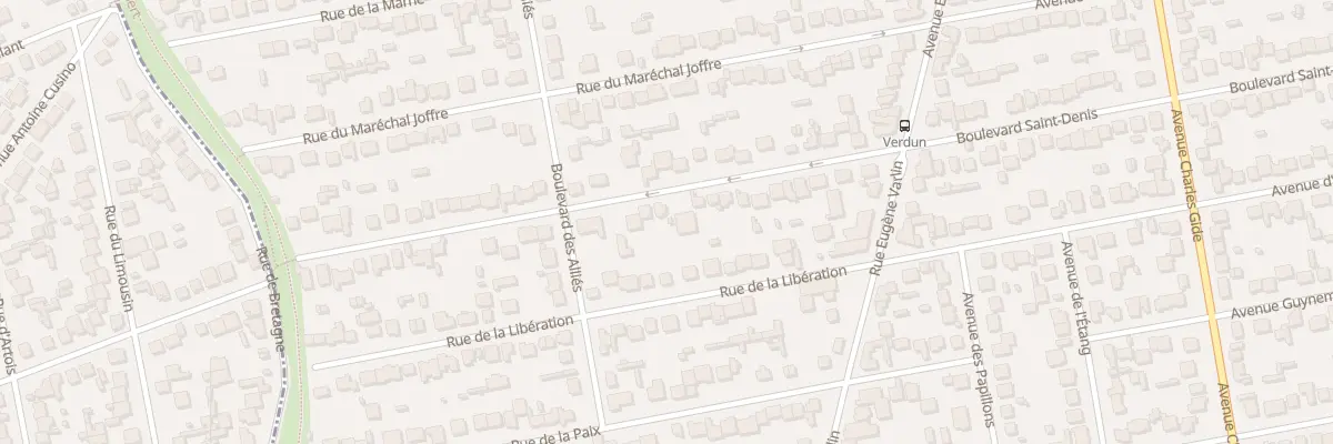Plan du 23B Rue de Verdun à Villeparisis