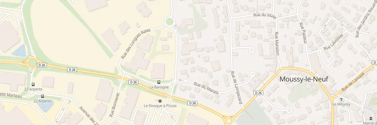 Plan du 2 Av de la Barogne à Moussy-le-Neuf