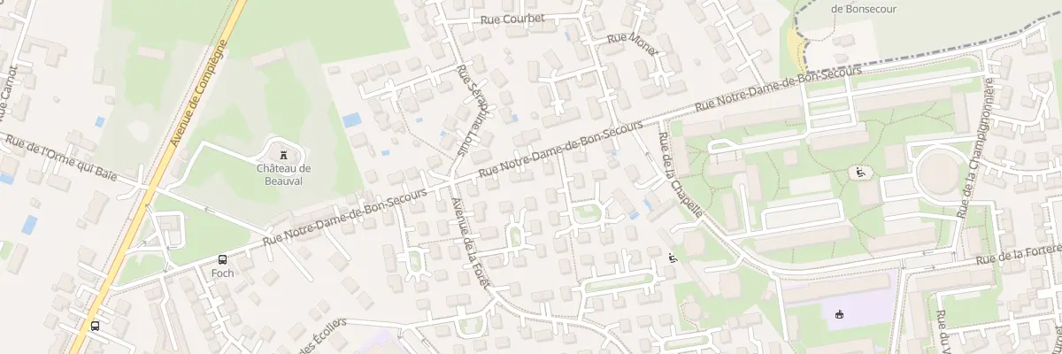 Plan du 40 Rue Nd de Bonsecours à Senlis