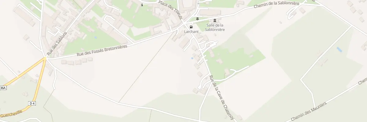 Plan du 8 Rue de la Cave de Chatenoy à Larchant