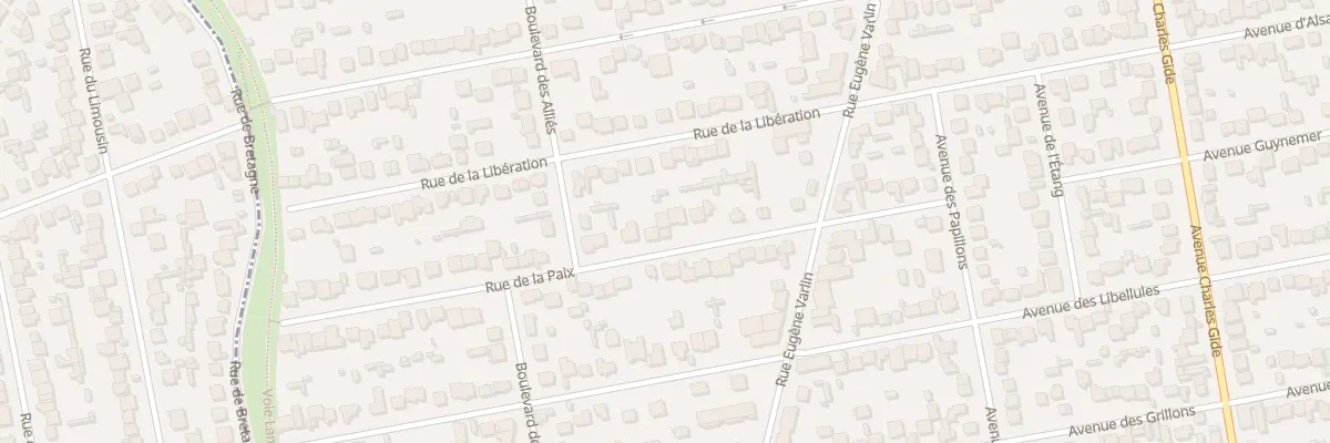 Plan du 14 Rue de la Paix à Villeparisis