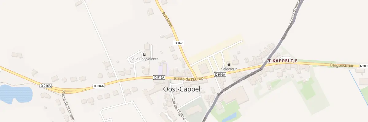 Plan du 1 Rue Verte à Oost-Cappel