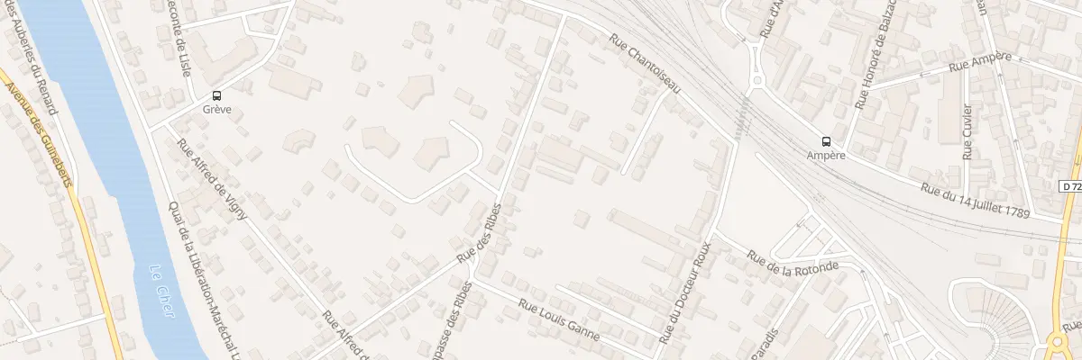 Plan du 25 Rue des Ribes à Montluçon