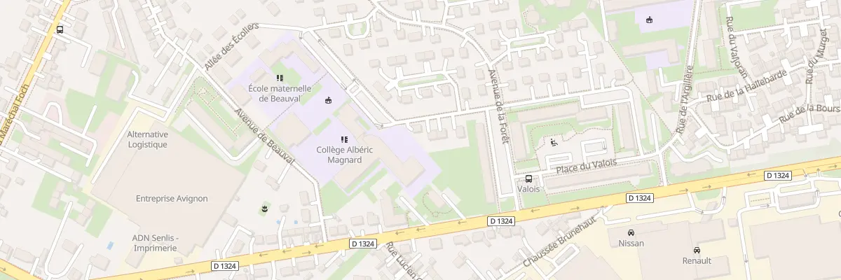 Plan du 2 Rue de la Longue Marniere à Senlis