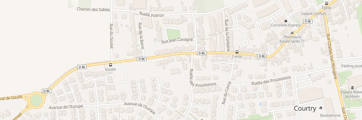 Plan du 107 Rue du Général de Gaulle à Courtry