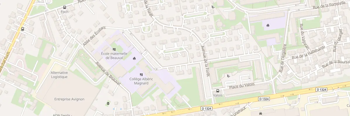 Plan du 5 Pl de la Longue Haie à Senlis
