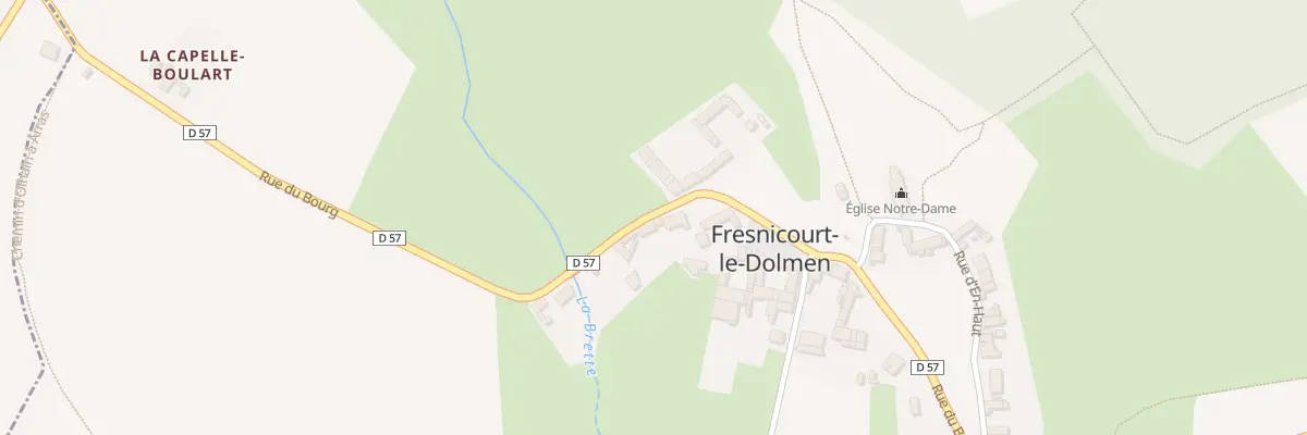 Plan du 50 Rue du Bourg à Fresnicourt-le-Dolmen