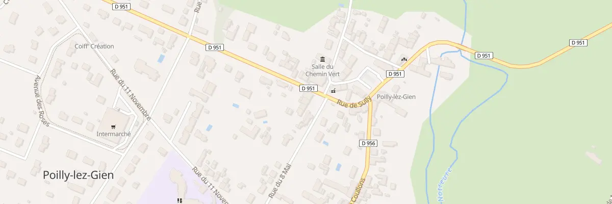Plan du 2 Rue du Huit Mai à Poilly-lez-Gien